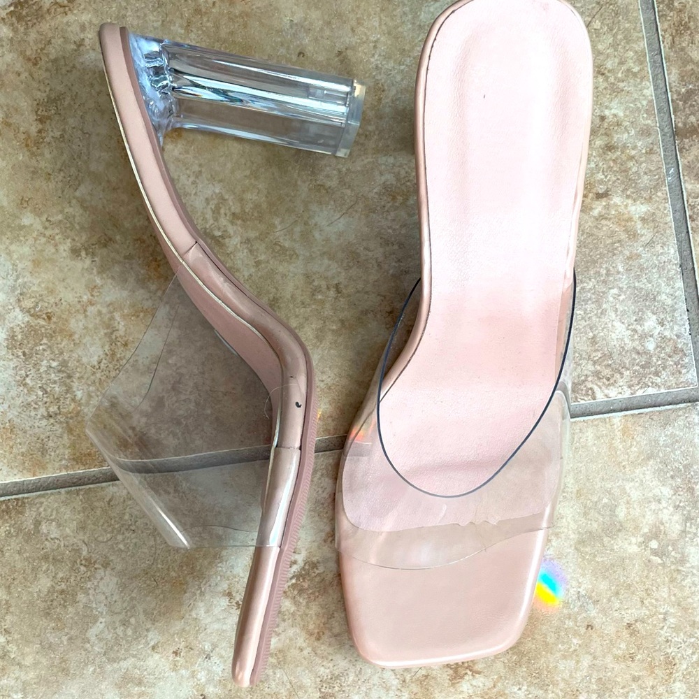 SheIn never worn clear heel sandals